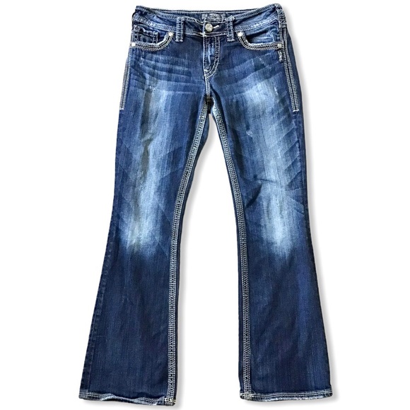 SILVER JEANS Suki Surplus Thick Stitch Flap 30x31